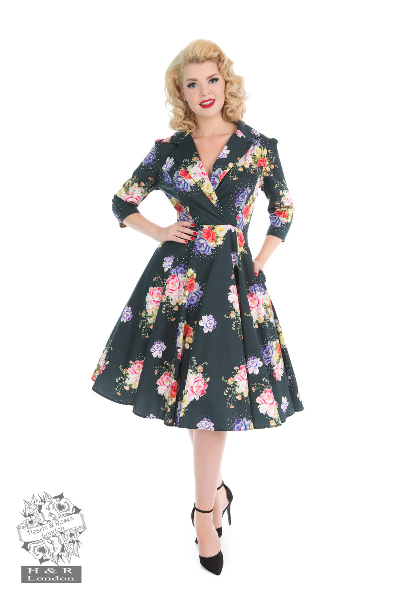 Stardust Floral Swing Dress